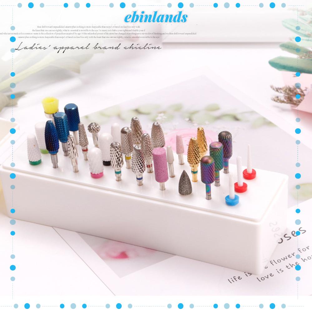 Hộp Đựng Mũi Khoan Móng Tay 30 Lỗ Giá Đỡ