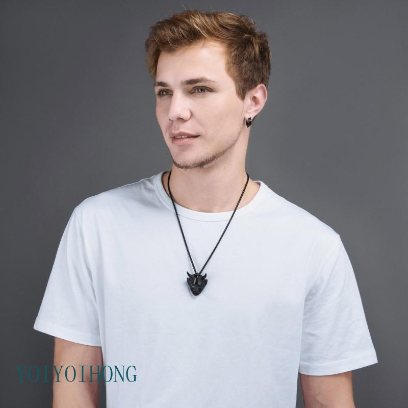 Vòng cổ Hợp Kim Mặt Hình Quỷ Phong Cách Punk Hip hop Đường Phố Cho Nam Và Nữ