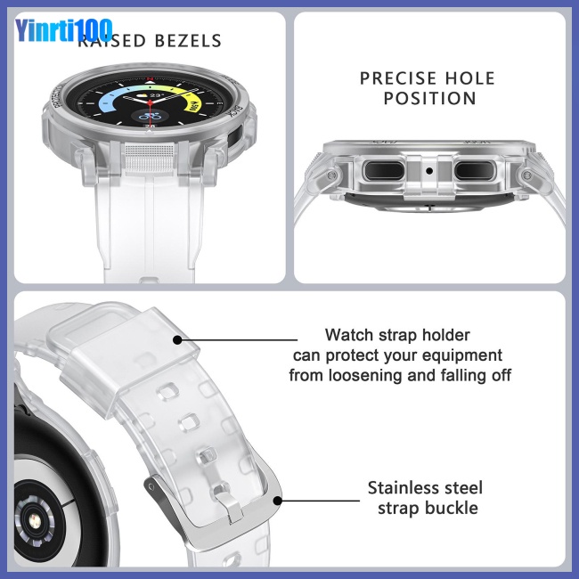 Dây Đeo Thay Thế Bằng Silicone Nhiều Màu Sắc Cho Đồng Hồ Thể Thao Samsung Galaxy Watch5 Pro 45mm