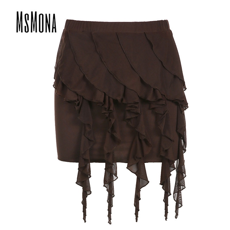 Chân Váy Ngắn In Hoa Màu Trơn Thời Trang 2023 Quyến Rũ Cho Nữ