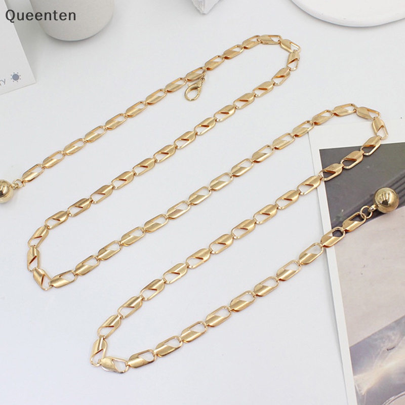 Dây Xích Đeo Hông Bằng Kim Loại Có Thể Điều Chỉnh Trang Trí Đầm Bikini Thời Trang Cho Nữ QT