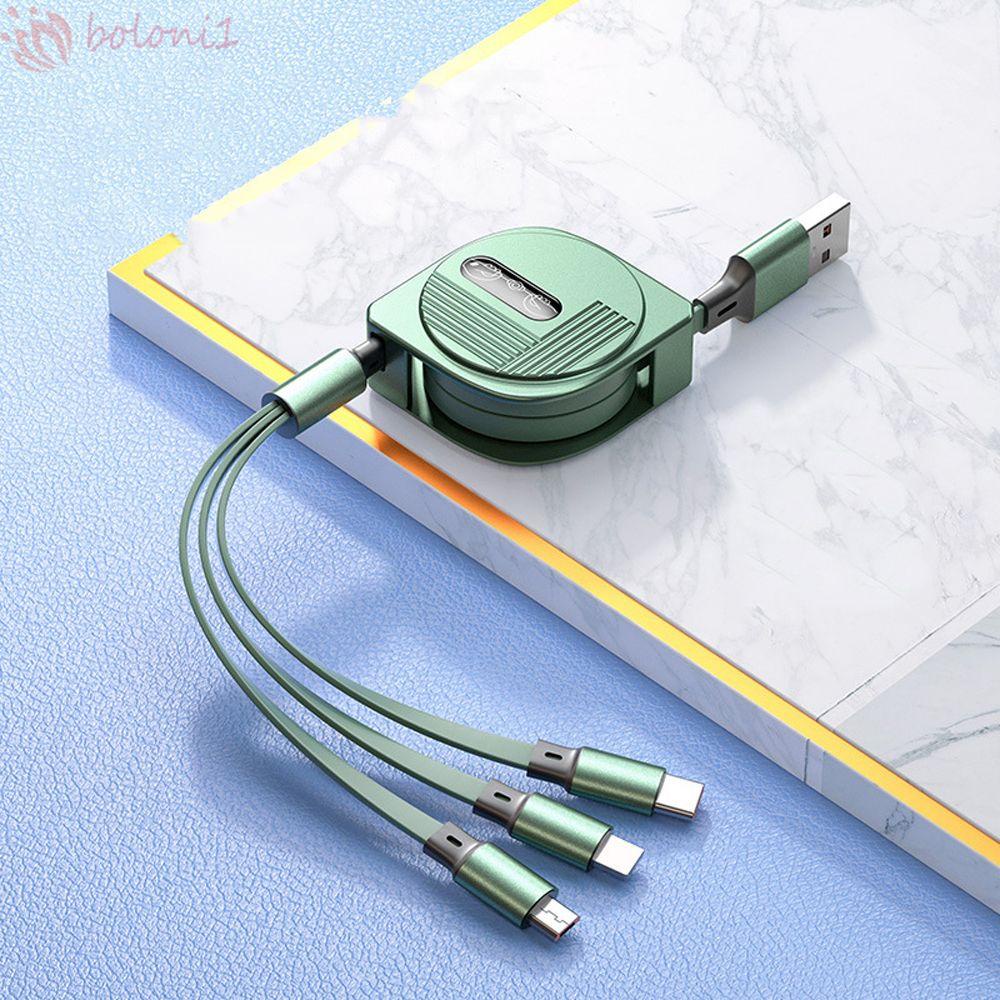 Dây Cáp Sạc Nhanh / Truyền Dữ Liệu Mirco Tròn Ẩn Có Thể Thu Gọn Cho Điện Thoại Di Động