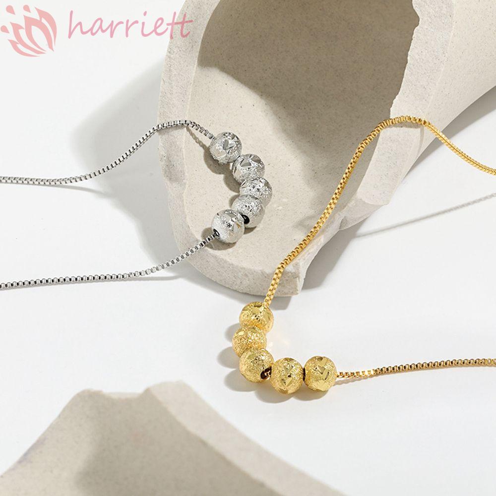 Vòng cổ Chuỗi Hạt Bằng Đồng Phong Cách Hàn Quốc Cổ Điển Cho Nữ