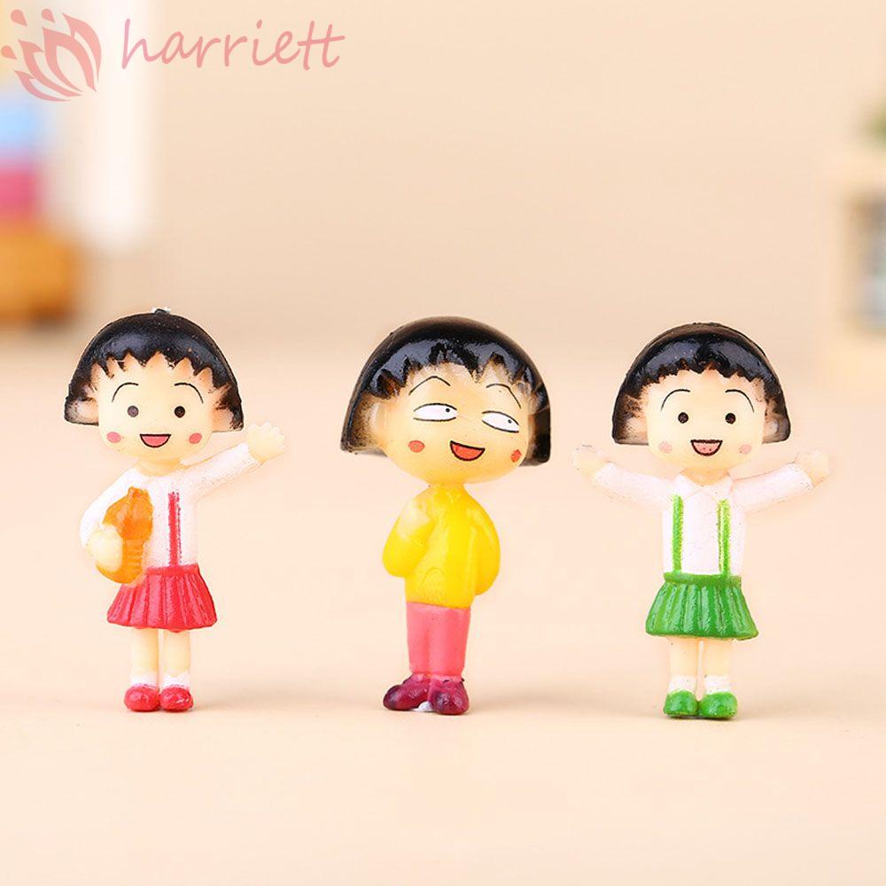 Set 12 Mô Hình Nhân Vật Maruko Trang Trí