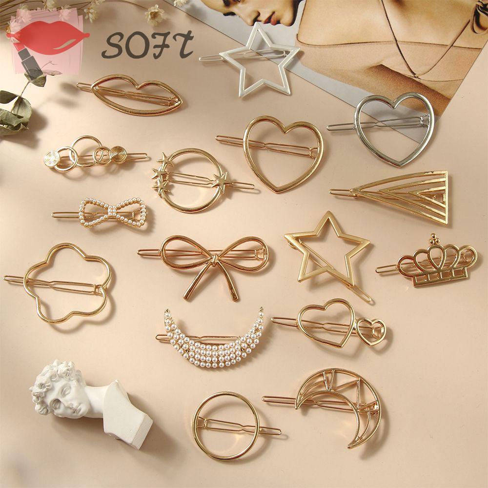 Kẹp Tóc Hình Ngôi Sao / Trái Tim Thời Trang Dành Cho Nữ