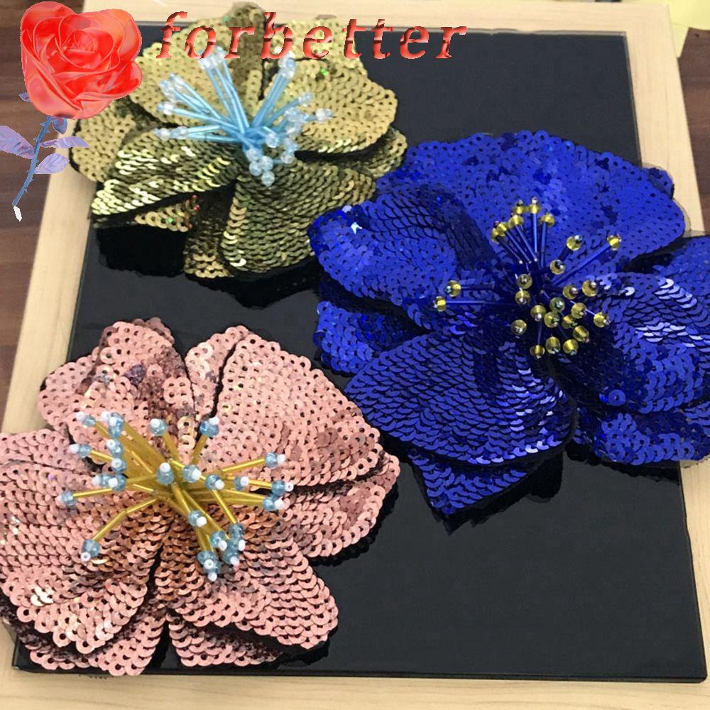 1 Miếng Vá Trang Trí Quần Áo Thêu Họa Tiết Lấp Lánh Thời Trang