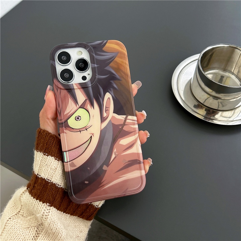 Ốp Điện Thoại Dẻo Màu laser Họa Tiết Hoạt Hình One Piece Cho IPhone14 14Pro 14ProMax 13 13Pro 13ProMax 12 12PRO 12ProMax 11