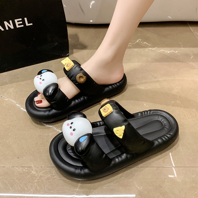 Dép Sandal Đế Dày Chống Trượt Thoải Mái Họa Tiết Hoạt Hình Thời Trang Mùa Hè 2023 Cho Nữ
