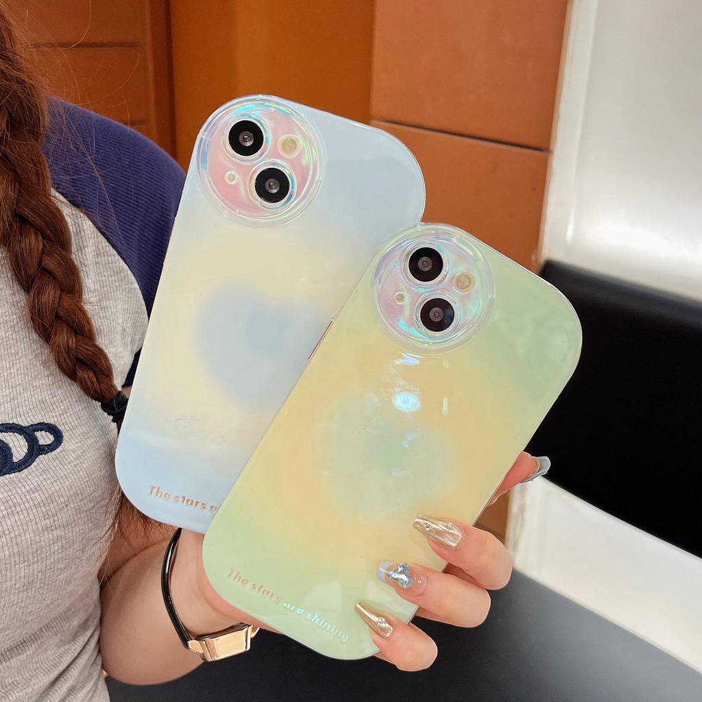 Ốp Điện Thoại Tpu Dẻo Trong Suốt Màu Sắc Ngọt Ngào Đơn Giản Chống Rơi Cho iPhone 14 13 12 11Pro Max