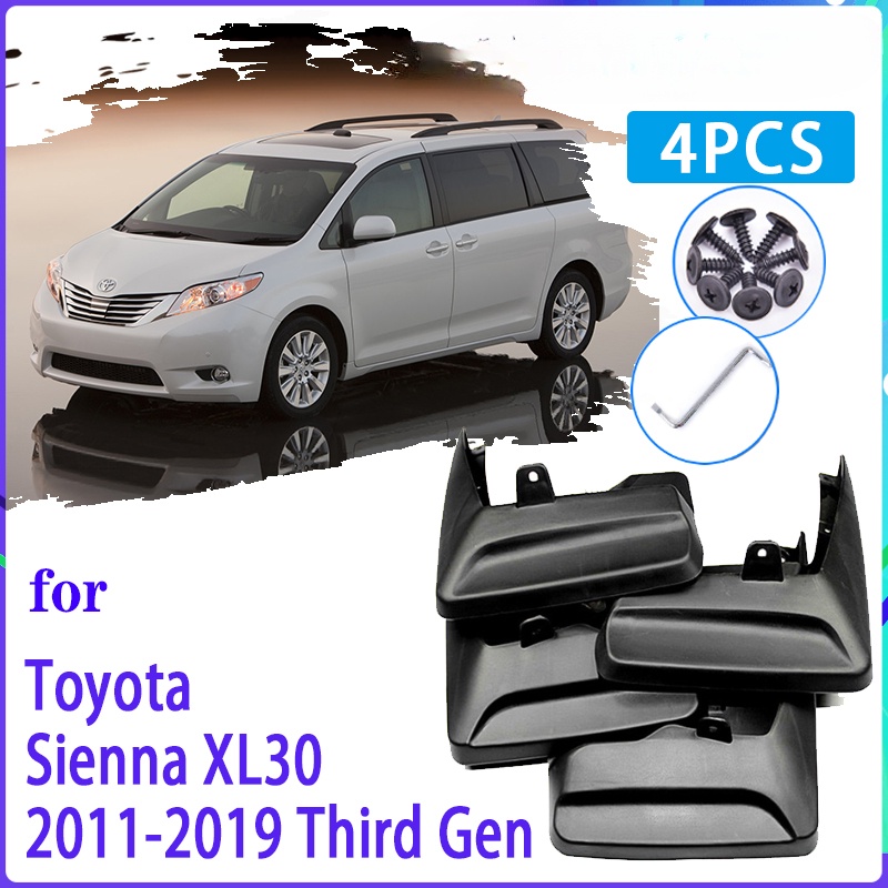 FENDER Tấm Chắn Bùn Chuyên Dụng Cho Xe Hơi Toyota Sienna XL30 2011~2019 2012 2013 2014 2015 2016
