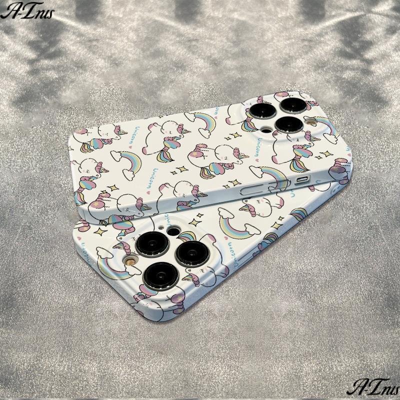 Ốp Điện Thoại Dẻo Họa Tiết Hoạt Hình Ngựa Pony Dễ Thương Chống Sốc Cho iPhone12 13max 6Splus 78 11 AIJR 14pro
