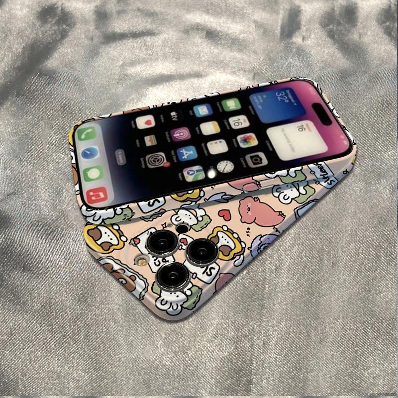 Ốp Điện Thoại Dẻo Họa Tiết Hoạt Hình Động Vật Dễ Thương Chống Sốc Cho Iphone12 max 7811In1314Proiphone12