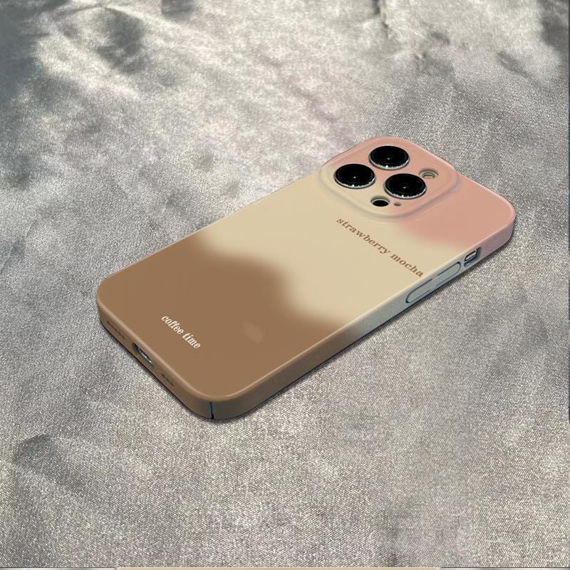 Ốp Điện Thoại Chống Sốc Họa Tiết Dâu Tây Mocha Cho Iphone Plus 13 6In 1211 14 Pro 78