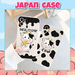 Ốp lưng mr.cow cạnh vuông 5/5s/6/6plus/6s/6splus/7/7plus/8/8plus/x/xr/xs/11/12/pro/max/plus/promax