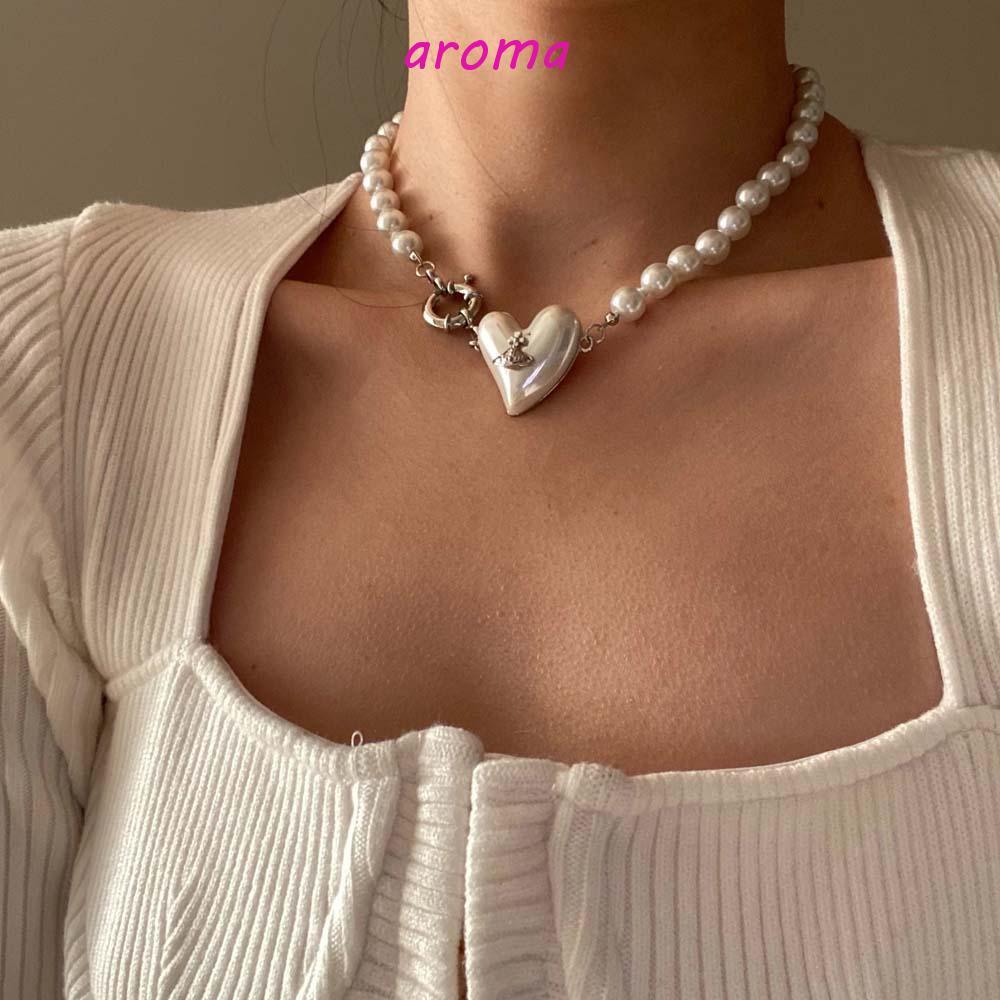 Bộ Vòng cổ + Bông Tai Bằng Hợp Kim Hình Hành Tinh Phong Cách Hàn Quốc Lãng Mạn Cho Nữ