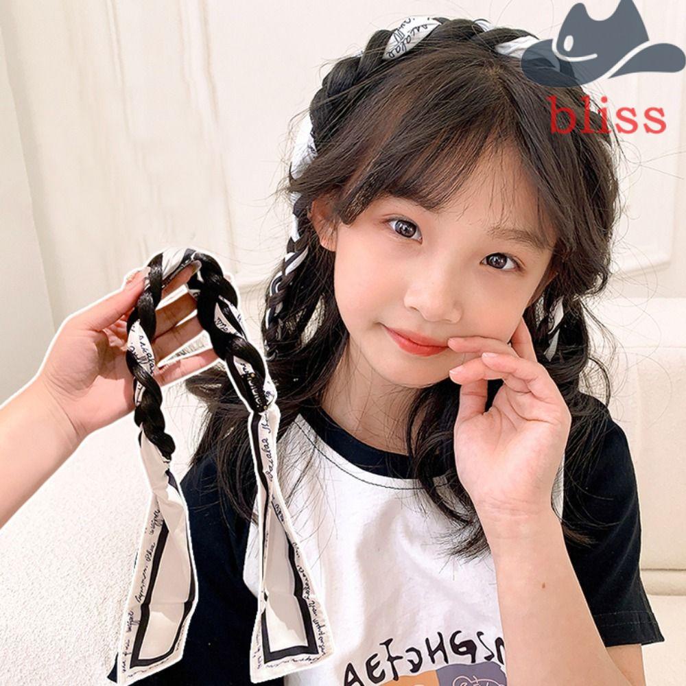 Băng Đô Tóc Giả Thắt Bím Xương Cá Màu Đen Hồng Phong Cách Bohemian Dành Cho Nữ