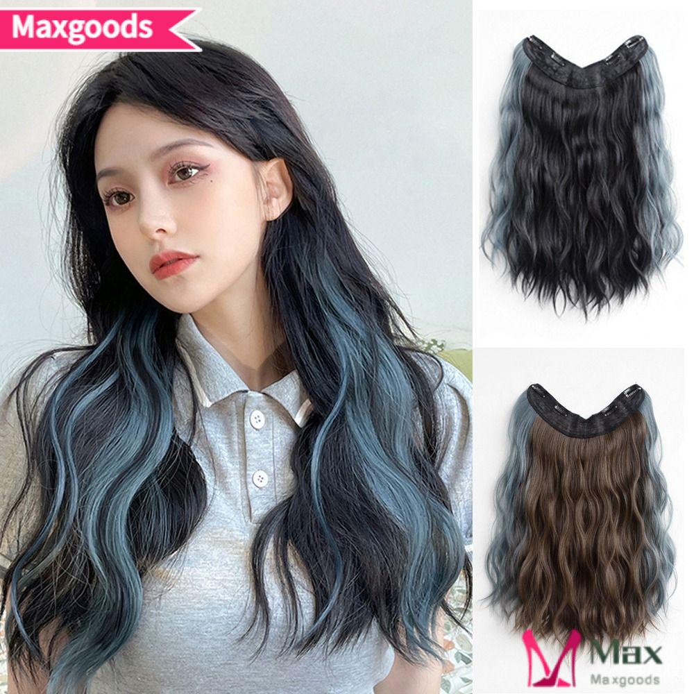 Bộ Tóc Giả Dài Gợn Sóng Nước Một Mảnh Màu Sắc Thời Trang