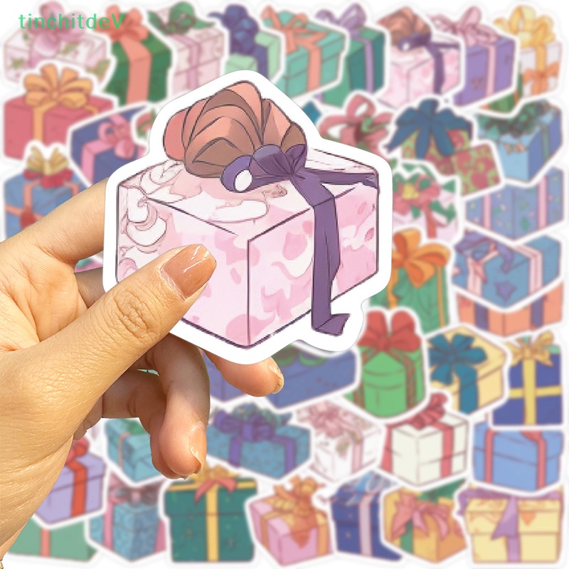 Bộ 50 Miếng Dán Họa Tiết Hoạt Hình Dễ Thương Trang Trí Sổ Tay / Guitar