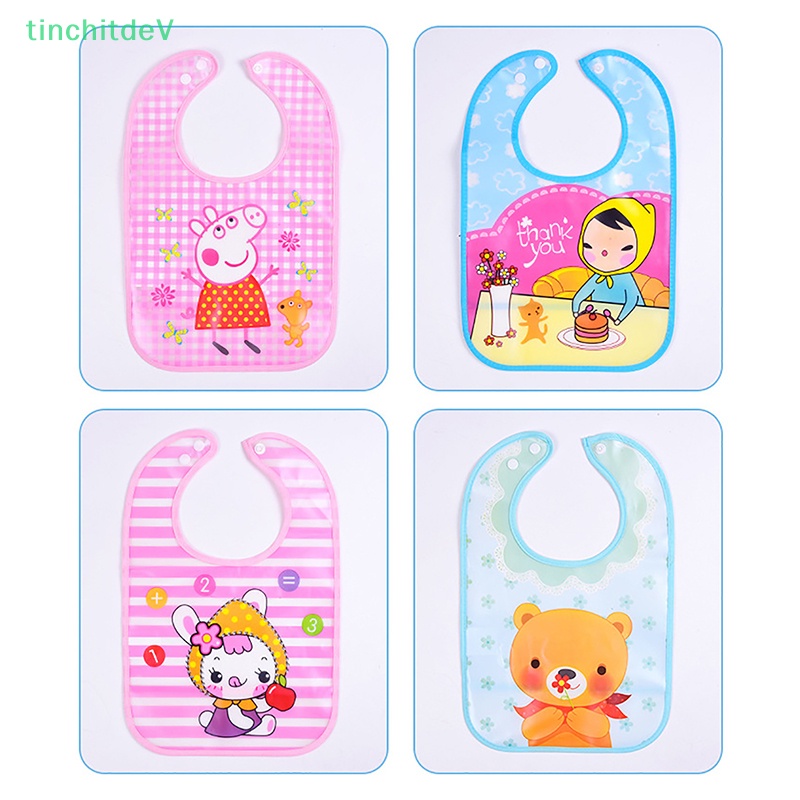 [TinchitdeV] Yếm Ăn Chống Thấm Nước Tiện Lợi Hoạt Hình Cho Bé [Mới]