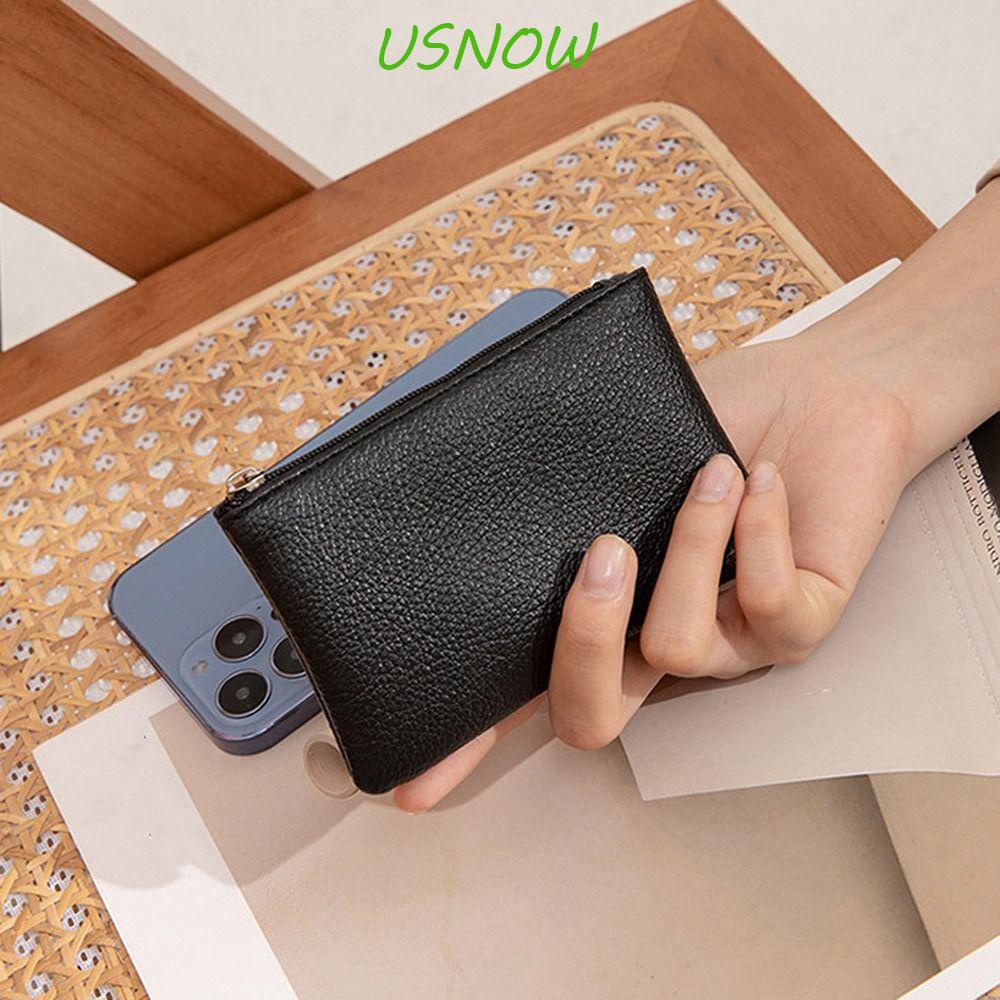 Ví Da PU Đựng Tiền Xu / Thẻ Đa Năng Nhỏ Gọn Có Khóa Kéo Họa Tiết Xe Buýt Phong Cách Hàn Quốc Giá Đỡ