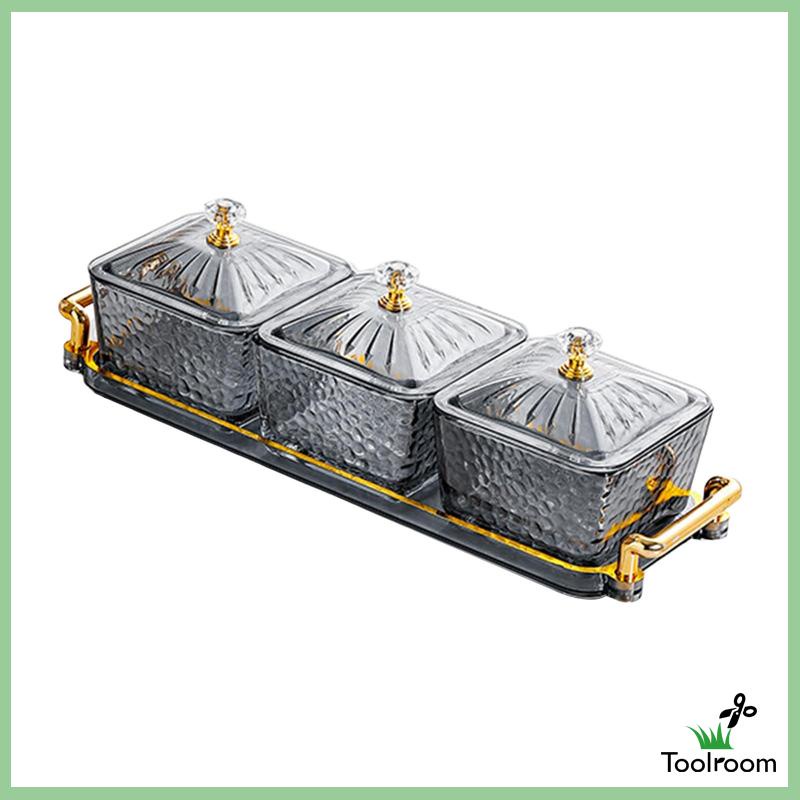 Khay Đựng Gia Vị Có Nắp Đậy Tháo Rời Được Tiện Lợi