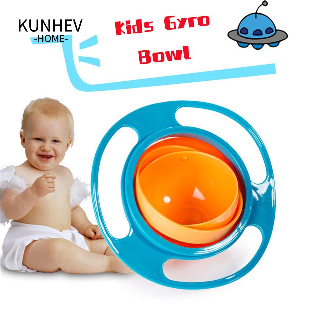 KUNHEV Bát Tròn Đựng Thức Ăn Cho Bé Có Thể Xoay Được