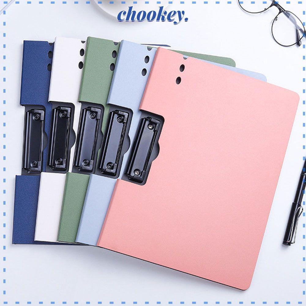 CHOOKEY Bìa Kẹp Tài Liệu Khổ A4 Bằng Nhựa Màu Sắc Đơn Giản