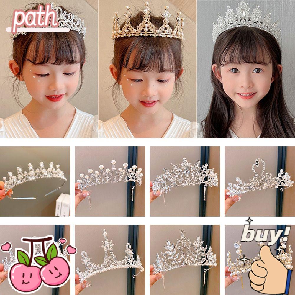 PATH Vương Miện Công Chúa Xinh Xắn Cho Bé Gái|Phụ Kiện Trang Trí Tiệc Cưới / Sinh Nhật Dễ Thương Xinh Xắn