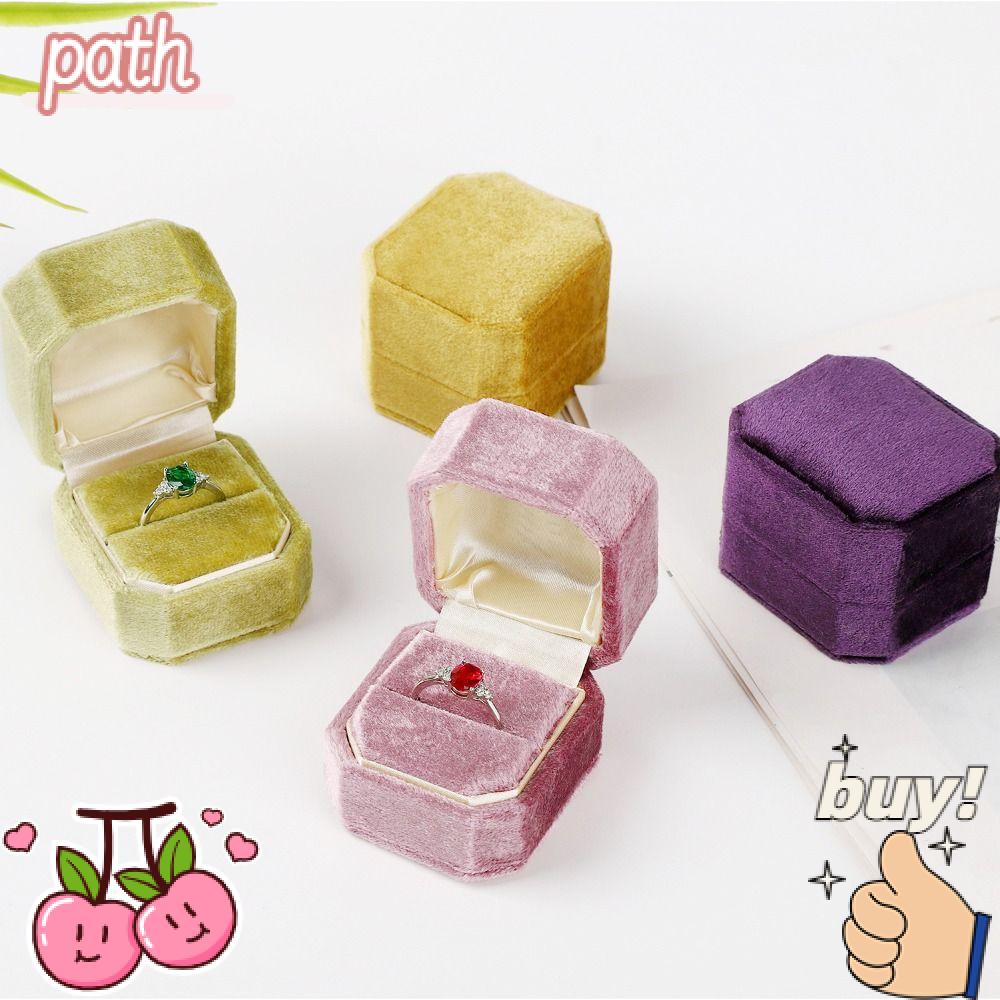 PATH Hộp Nhung Đựng Trang Sức Trưng Bày Tiệc Cưới Sang Trọng