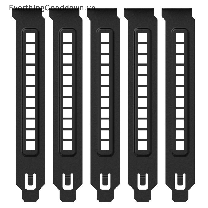 Everthinggooddown 10 Tấm Thông Gió Tản Nhiệt PCI Baffle PC Có Vít Tản Nhiệt Cho Khung Gầm Máy Tính