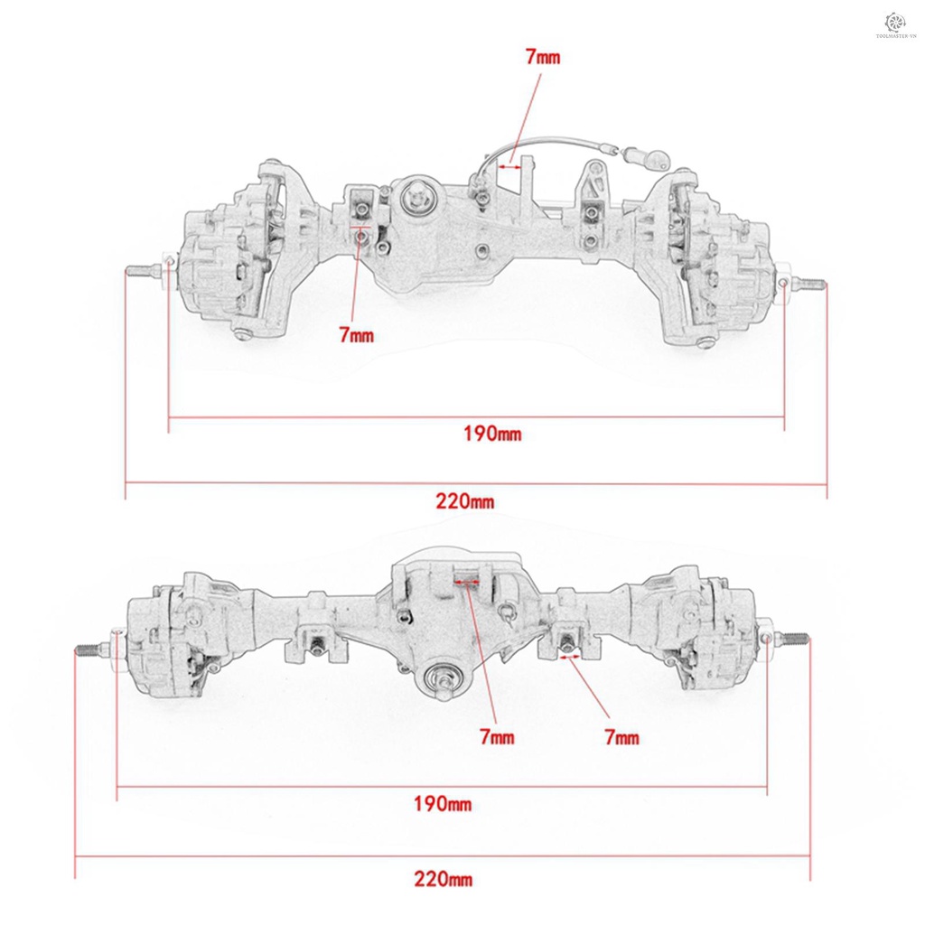 Trục Sau Cho Xe Điều Khiển Từ Xa Traxxas TRX4 1 / 10