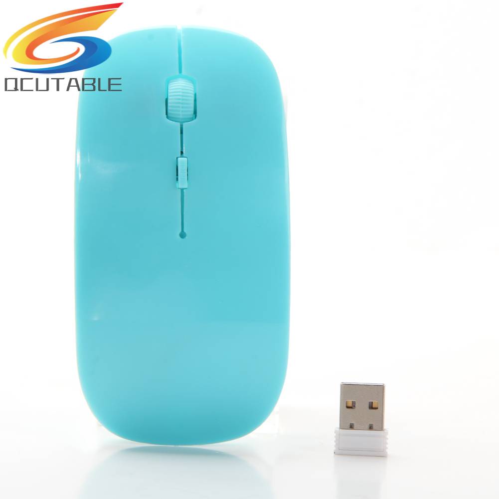 Chuột Quang Không Dây Siêu Mỏng 2.4G Nhận Tín Hiệu 2.4G Cho Máy Tính