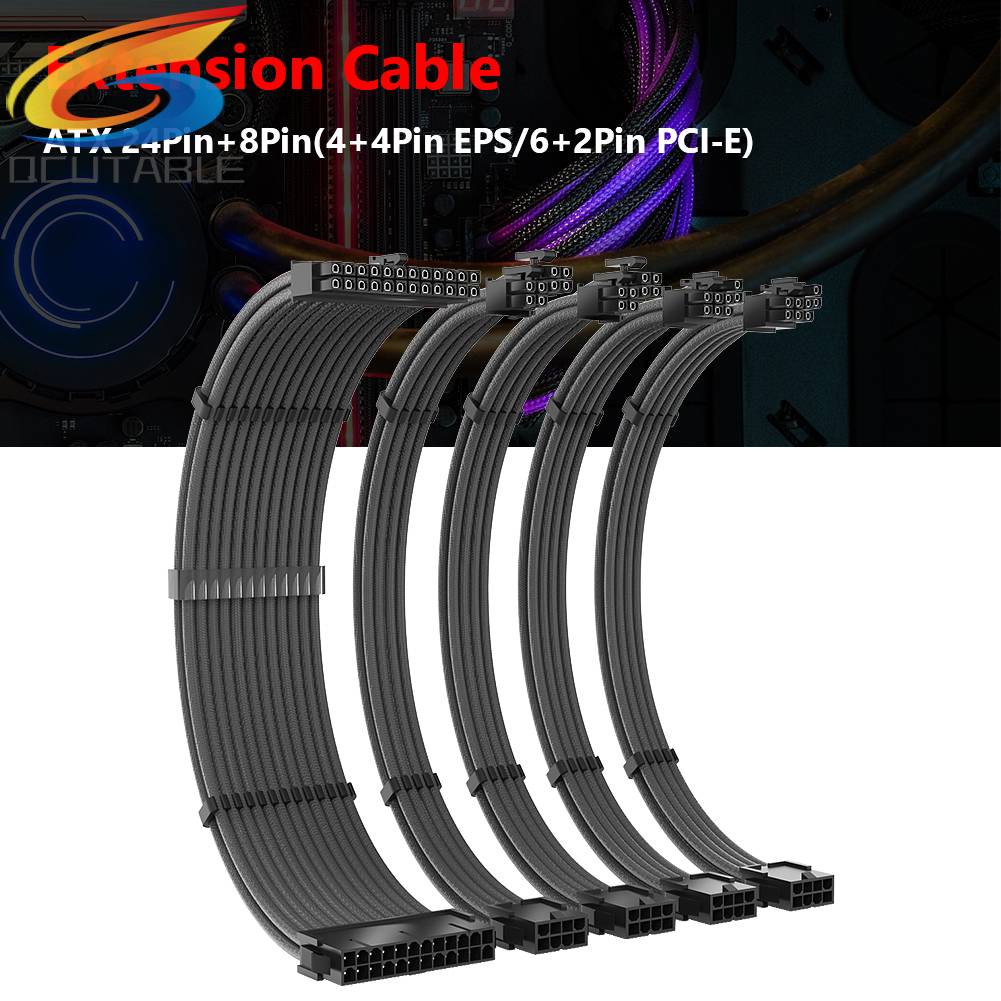 Dây Cáp Mở Rộng Bo Mạch Chủ CPU GPU 24Pin 8P 6 + 2P EPS PCI-E