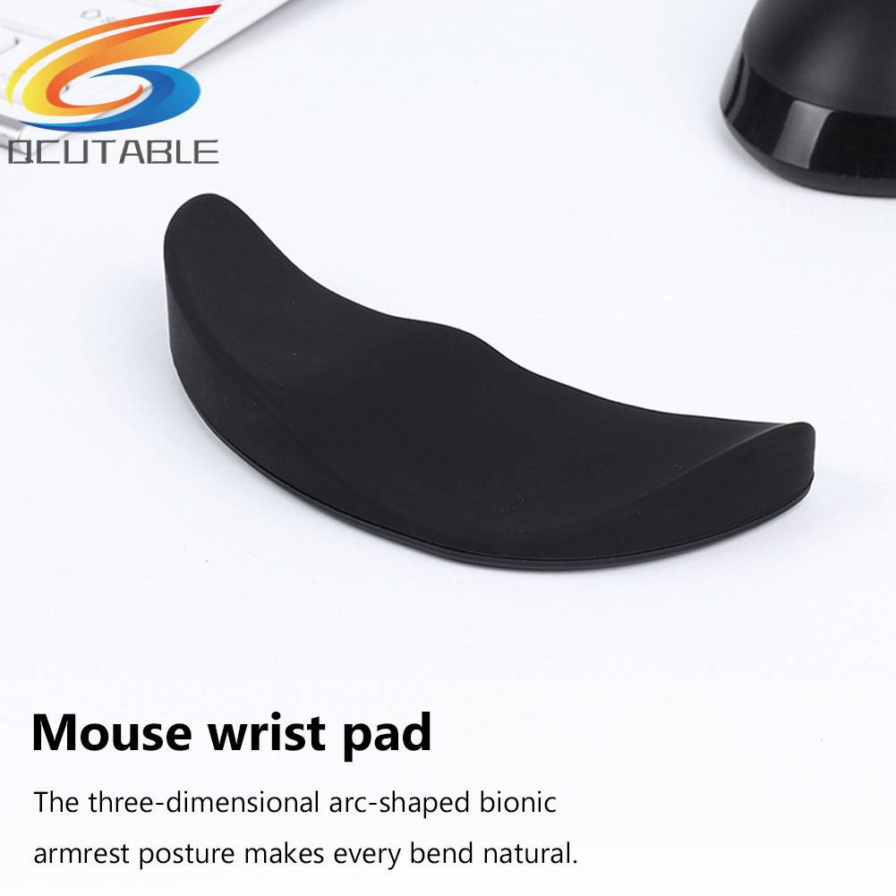 Tấm Lót Chuột Bằng Silicon Mềm Có Đệm Kê Cổ Tay Cho PC / Văn Phòng