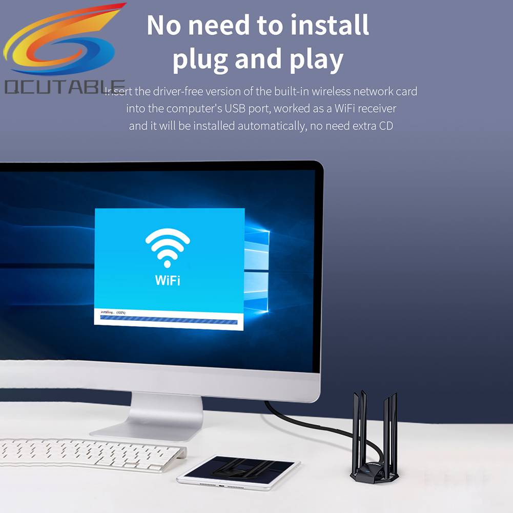 Bộ ChuyểN ĐổI WiFi COMFAST CF-WU785AC 1300M, USB 3.0 4 Ăng-Ten