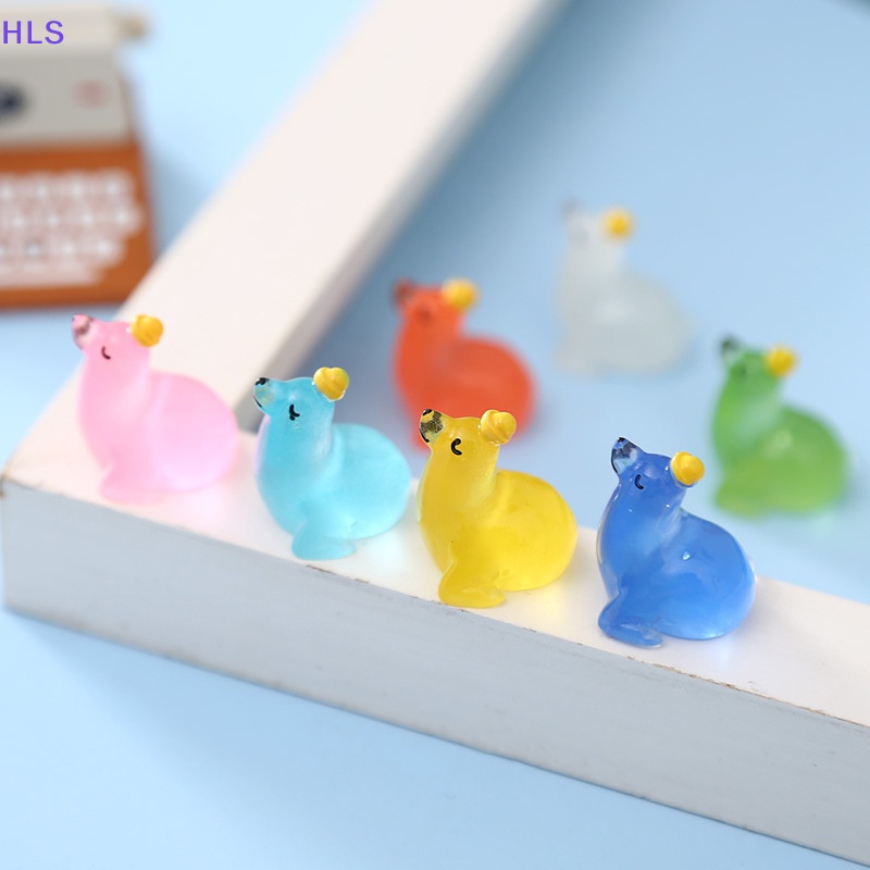 Bộ 2 Mô Hình Động Vật Mini Bằng Nhựa Phát Sáng Trong Bóng Tối Trang Trí Sân Vườn