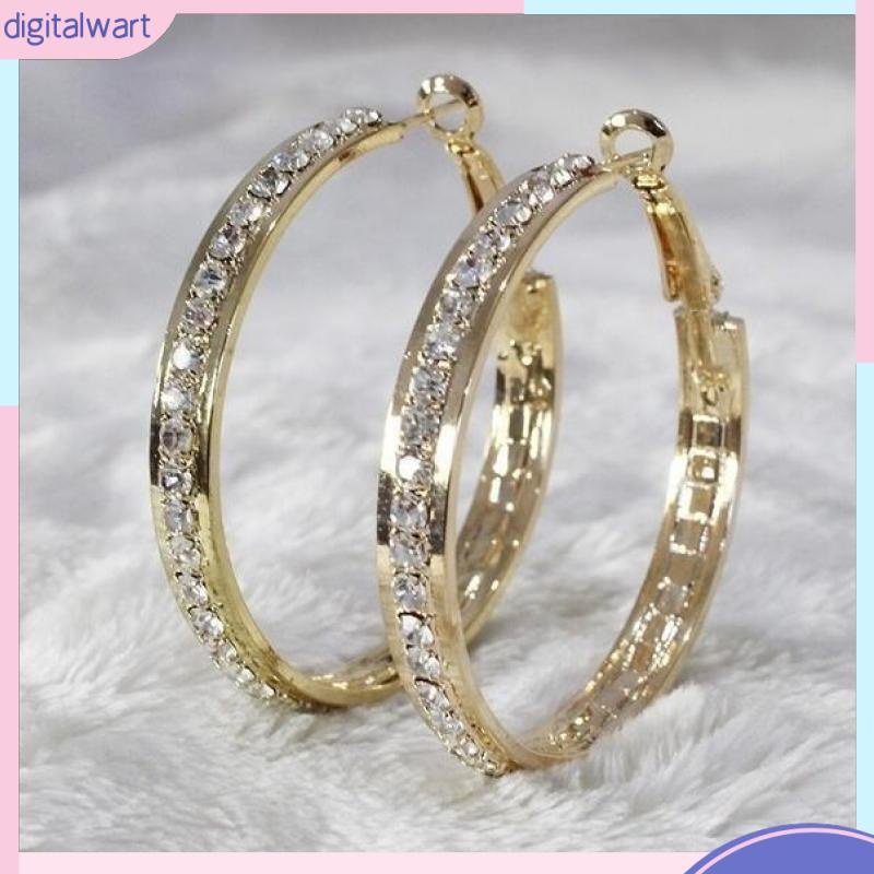 Khuyên Tai Tròn Lớn Đơn Giản Cá Tính Đa Năng [DG]