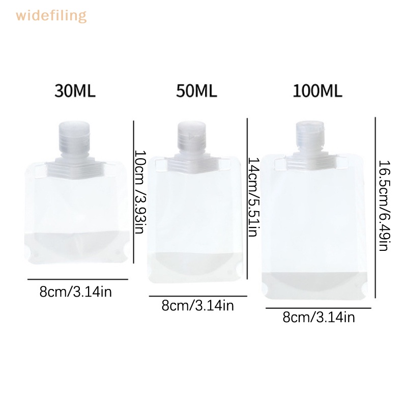 Túi Rỗng Đựng Dầu Gội / Mỹ Phẩm 30 / 50 / 100ml Chống Rò Rỉ Có Thể Tái Sử Dụng