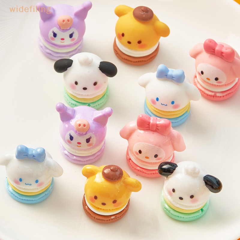 Bộ 2 Miếng Dán Trang Trí Điện Thoại Hình Kem Sanrio 3D Màu Macaron Dễ Thương DIY