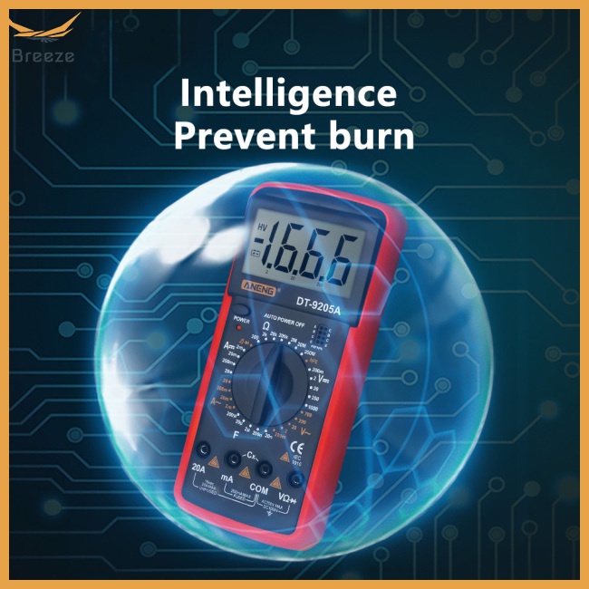 Vạn Năng Kế Điện Tử DT-9205A Màn Hình LCD AC / DC