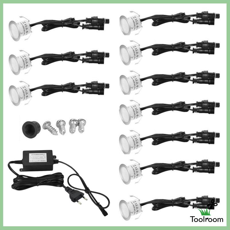 Set 10 Đèn LED IP67 Chống Thấm Nước Trang Trí Sân Vườn