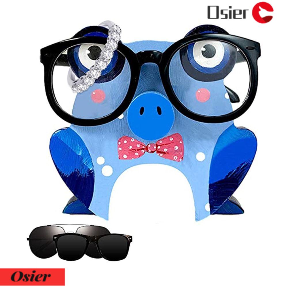 OSIER1 Giá Đỡ Trưng Bày Mắt Kính Hình Động Vật Bằng Gỗ Sáng Tạo