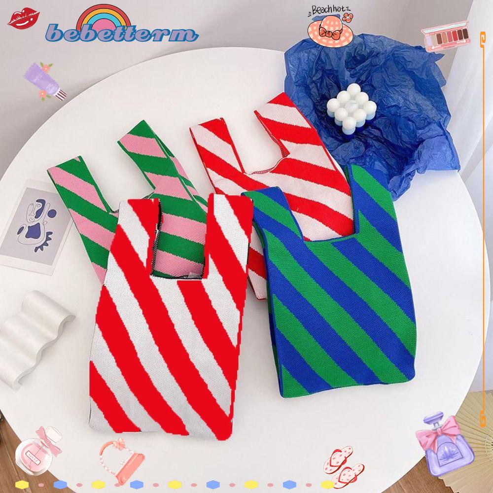 BEBETTERM Túi Tote Đan Có Thể Tái Sử Dụng Mới