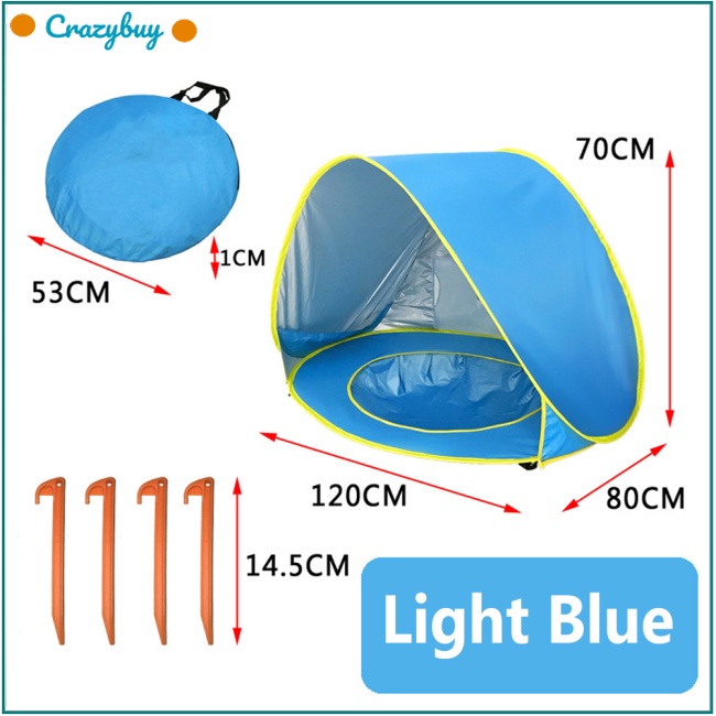 Cr Lều Đi Biển Chống Tia Uv Upf 50 + Dành Cho Bé 0-3 Tuổi
