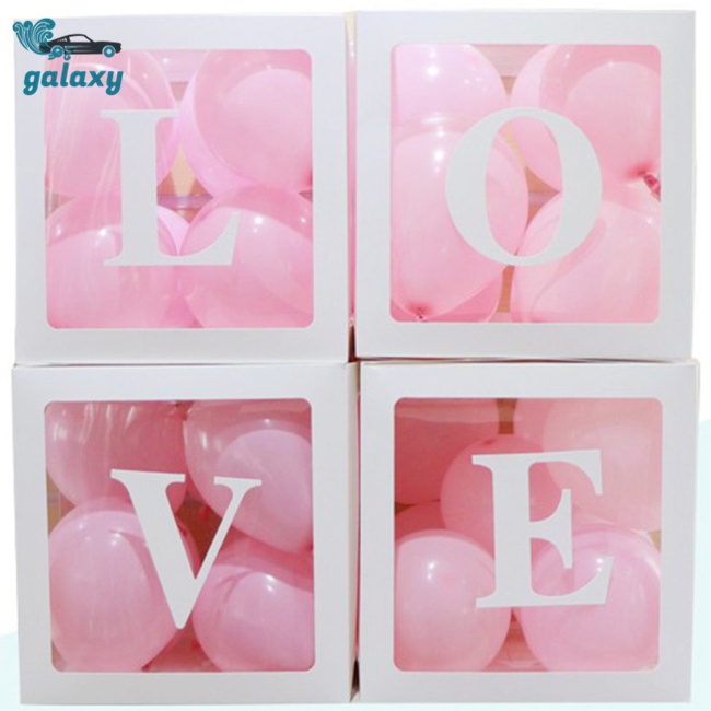 Galaxy Set 4 Bong Bóng Trong Suốt Gọn Nhẹ Có Thể Tái Sử Dụng Trang Trí Tiệc