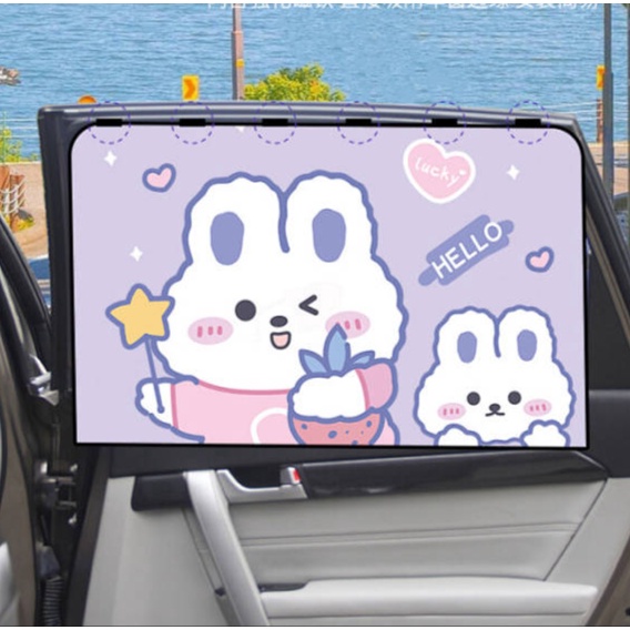 Auto Abat Vent Interior Insulation for Car Children Baby Side Window Shading Cloth Sun Protection Magnetic Vehicle Window Curtain KDZW