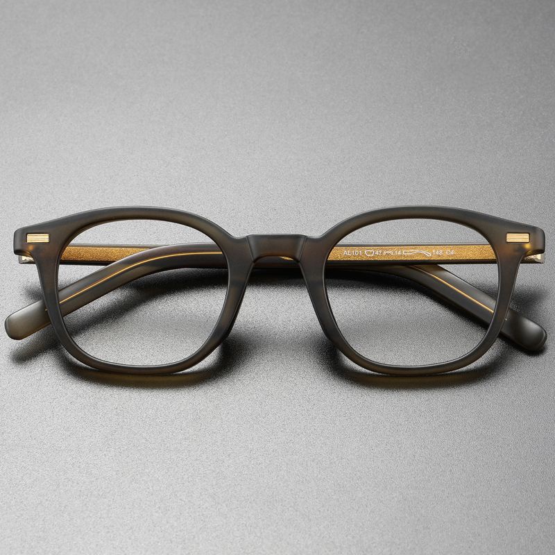 Mắt Kính Chống Ánh Sáng Xanh Lam Gọng Lớn Phong Cách Retro Cho Nam Nữ