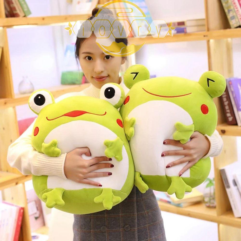 IVORY Ếch Nhồi Bông Mềm Mại Dễ Thương Dùng Làm Quà Tặng Cho Bé