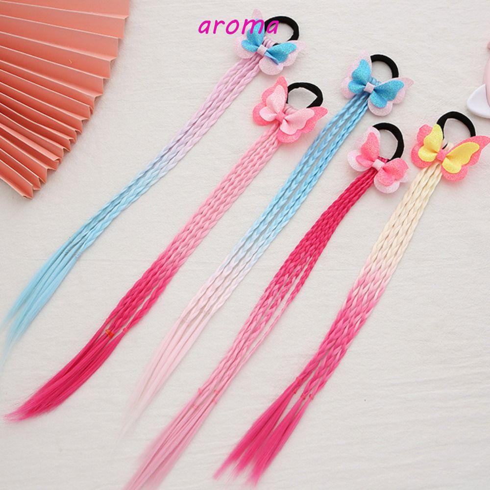 AROMA Bộ Tóc Giả Xù Nhiều Màu Kiểu Dáng Hoạt Hình Dễ Thương Dành Cho Bé Gái