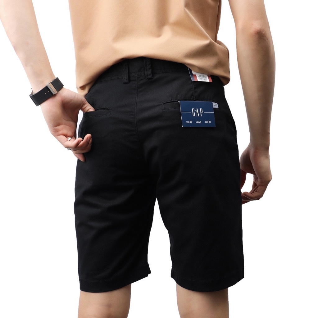 HÀNG VNXK - Quần short kaki màu rêu co giãn thoải mái cùng bảng màu cơ bản cho các anh nhé - QSGAP2 -